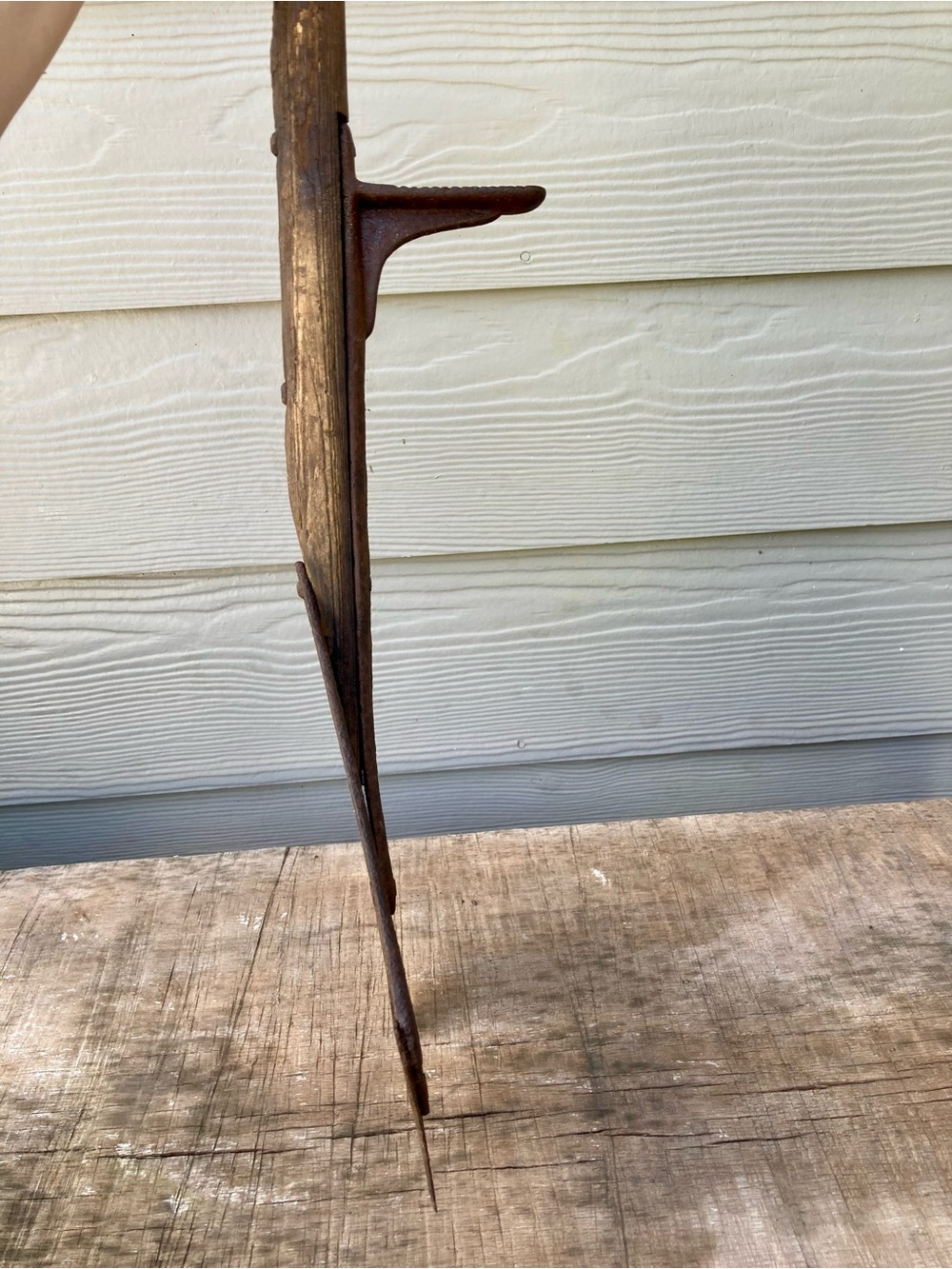 Ely’s Dandy Hay Knife Metal and Wood Early 1900s Garden Tool Rustic Decor - Picture 15 of 16